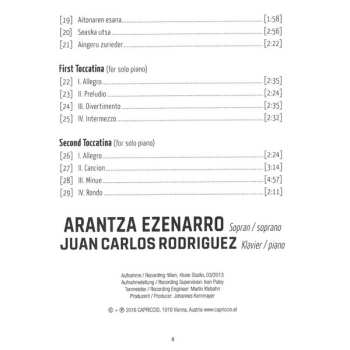 CD Juan Carlos Rodríguez: Canciones Vascas (Basque Songs)