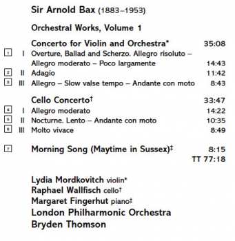 CD Arnold Bax: Orchestral Works, Volume 1