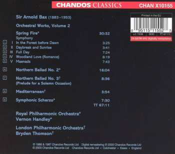 CD The London Philharmonic Orchestra: Orchestral Works Volume 2: Mediterranean · Spring Fire · Symphonic Scherzo · Northern Ballads Nos 2 & 3