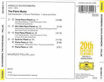 CD Arnold Schoenberg: The Piano Music = Das Klavierwerk = L'Œuvre Pianistique