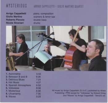 CD Arrigo Cappelletti - Giulio Martino Quartet: Mysterious