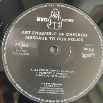 LP The Art Ensemble Of Chicago: Message To Our Folks