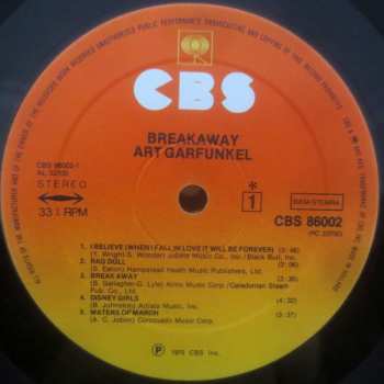 LP Art Garfunkel: Breakaway