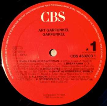 LP Art Garfunkel: Garfunkel