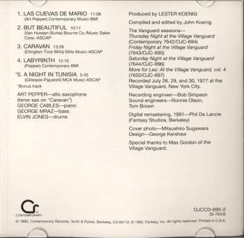 CD Art Pepper: Friday Night At The Village Vanguard