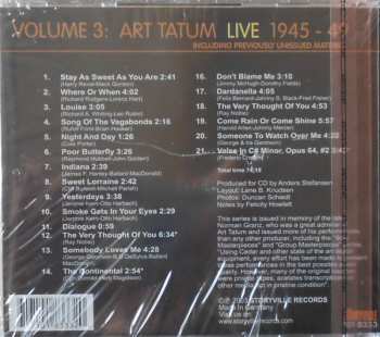 CD Art Tatum: Art Tatum Live 1945-49, Volume 3