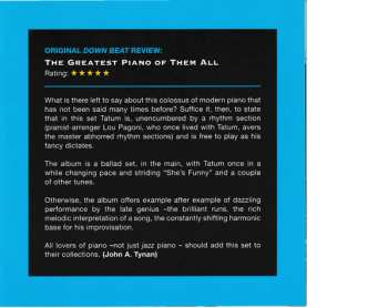 CD Art Tatum: The Greatest Piano Of Them All