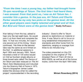 CD Art Tatum: The Greatest Piano Of Them All