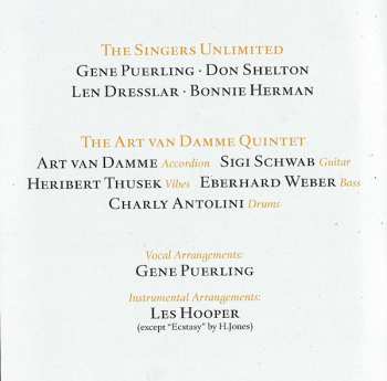 CD The Singers Unlimited: Invitation