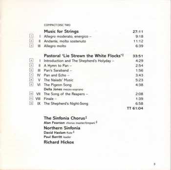 2CD Arthur Bliss: Checkmate Suite • Hymn To Apollo • Quintet For Clarinet & Strings • Music For Strings • Pastoral