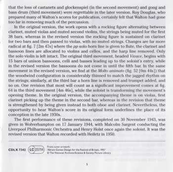 SACD Sir William Walton: Concerto For Violin And Orchestra / Concerto For Violin And Orchestra (Original Version)