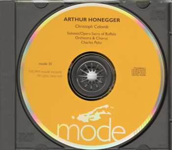 CD Arthur Honegger: Christophe Colomb