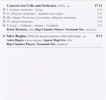 CD Latvian Radio Choir: Lacrimosa / Concerto Grosso /3 Verlaine Poems / Cello Concerto / Salve Regina