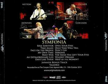 2CD Asia: Symfonia (Live In Bulgaria 2013 - With The Plovdiv Opera Orchestra)