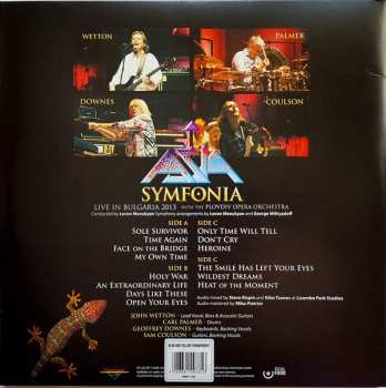 2LP Asia: Symfonia (Live In Bulgaria 2013 - With The Plovdiv Opera Orchestra) CLR