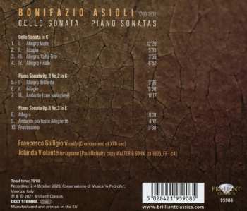 CD Francesco Galligioni: Cello Sonata; Piano Sonatas