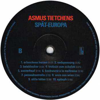 LP Asmus Tietchens: Spät-Europa