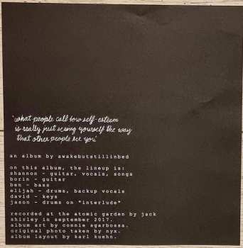 LP Awakebutstillinbed: What People Call Low Self​-Esteem Is Really Just Seeing Yourself The Way That Other People See You CLR | LTD