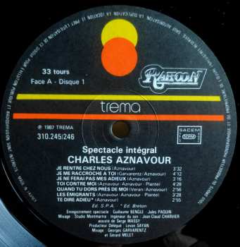 CD Charles Aznavour: Recital Integral Du Spe