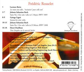 CD Johann Sebastian Bach: Cello Recital