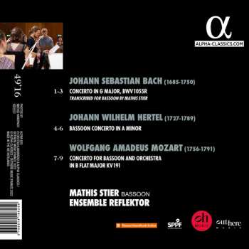 CD Johann Sebastian Bach: Sentiment - Basson Concertos