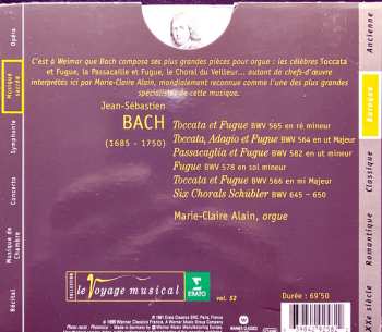 CD Johann Sebastian Bach: Chefs-D’œuvre Pour Orgue