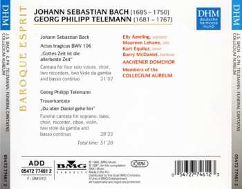 CD Johann Sebastian Bach: Funeral Cantatas
