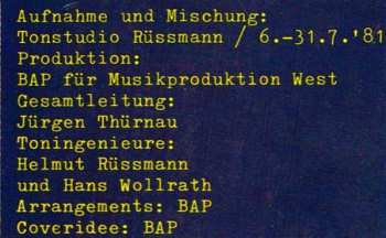 LP BAP: Für Usszeschnigge!