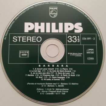 CD Barbara: Barbara Chante Barbara