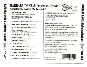 CD Lightnin' Hopkins: Sometimes I Believe She Loves Me