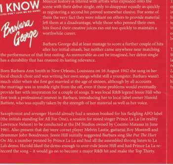 CD Barbara George: I Know (You Don't Love Me No More) 