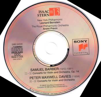 CD Leonard Bernstein: Violin Concertos