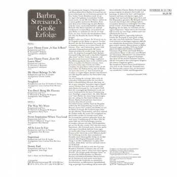 LP Barbra Streisand: Barbra Streisand's Große Erfolge