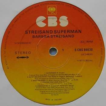 LP Barbra Streisand: Streisand Superman
