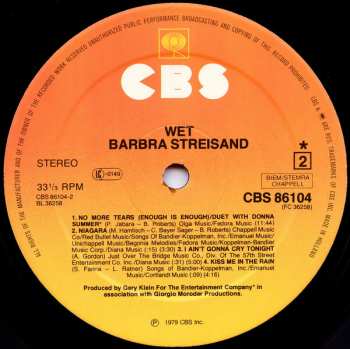 LP Barbra Streisand: Wet
