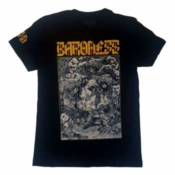 Merch Baroness: T-Shirt Gold & Grey Date Back 