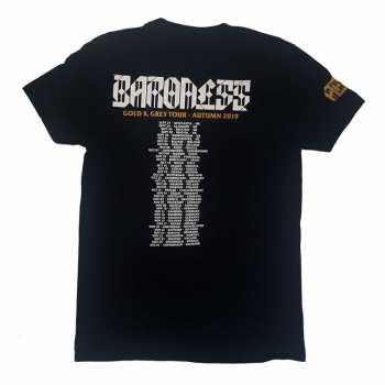 Merch Baroness: Tričko Gold & Grey Date Back  S