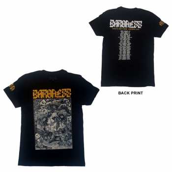 Merch Baroness: Tričko Gold & Grey Date Back  S