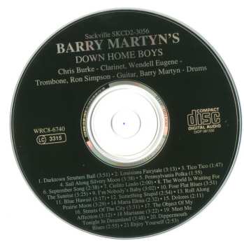 CD Barry Martyn: Barry Martyn's Down Home Boys