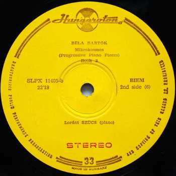 3LP/Box Set Béla Bartók: Mikrokosmos (Progressive Piano Pieces) Vol. I - VI