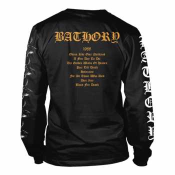 Merch Bathory: Tričko S Dlouhým Rukávem Blood Fire Death 2 M