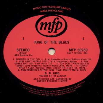 LP B.B. King: King Of The Blues CLR