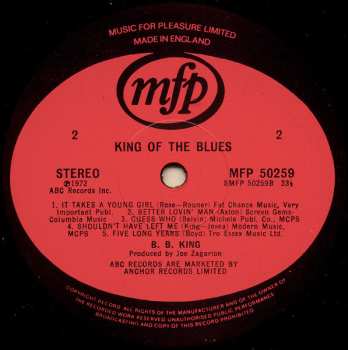 LP B.B. King: King Of The Blues CLR