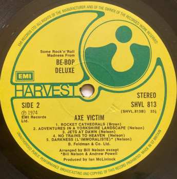 LP Be Bop Deluxe: Axe Victim