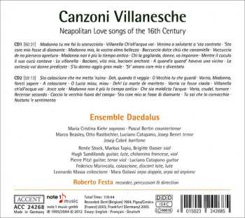 2CD Marco Beasley: Canzoni Villanesche (Neapolitan Love Songs Of The 16th Century)