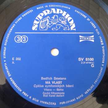 2LP/Box Set Bedřich Smetana: Má Vlast (My Country) (2xLP - 76/2)