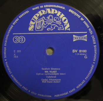 2LP Bedřich Smetana: Má Vlast (2xLP + BOX) (75 1)