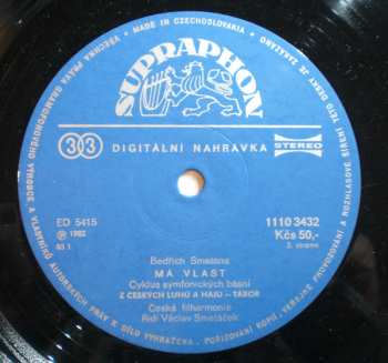 2LP The Czech Philharmonic Orchestra: Má Vlast