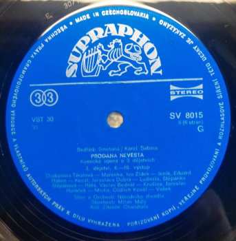 3LP/Box Set Bedřich Smetana: Prodaná Nevěsta