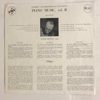 3LP Ludwig van Beethoven: Piano Music (Complete) Vol. II
